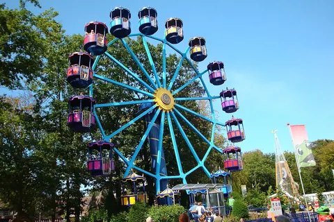 Het reuzenrad in Duinrell